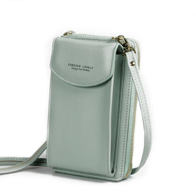 bags : Kruis Lichaam Tas Pu Leer - Rood in Sage van Pantino