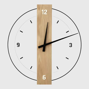 Horloges murales : Houten Design Wandklok Woonkameraccessoire in C van Pantinoshop