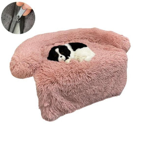 pets : Wasbare Huisdier Sofa Deken Donkerblauw - Pluche Zachte Warmte - Pluche in Roze van Pantino