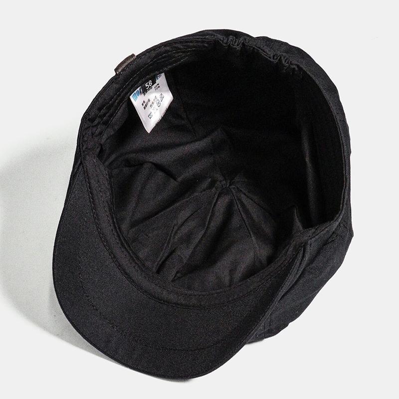 Newsboy Hat : Hoed Heren Zwart - British Newsboy Hat - Vintage Retro in van Pantino