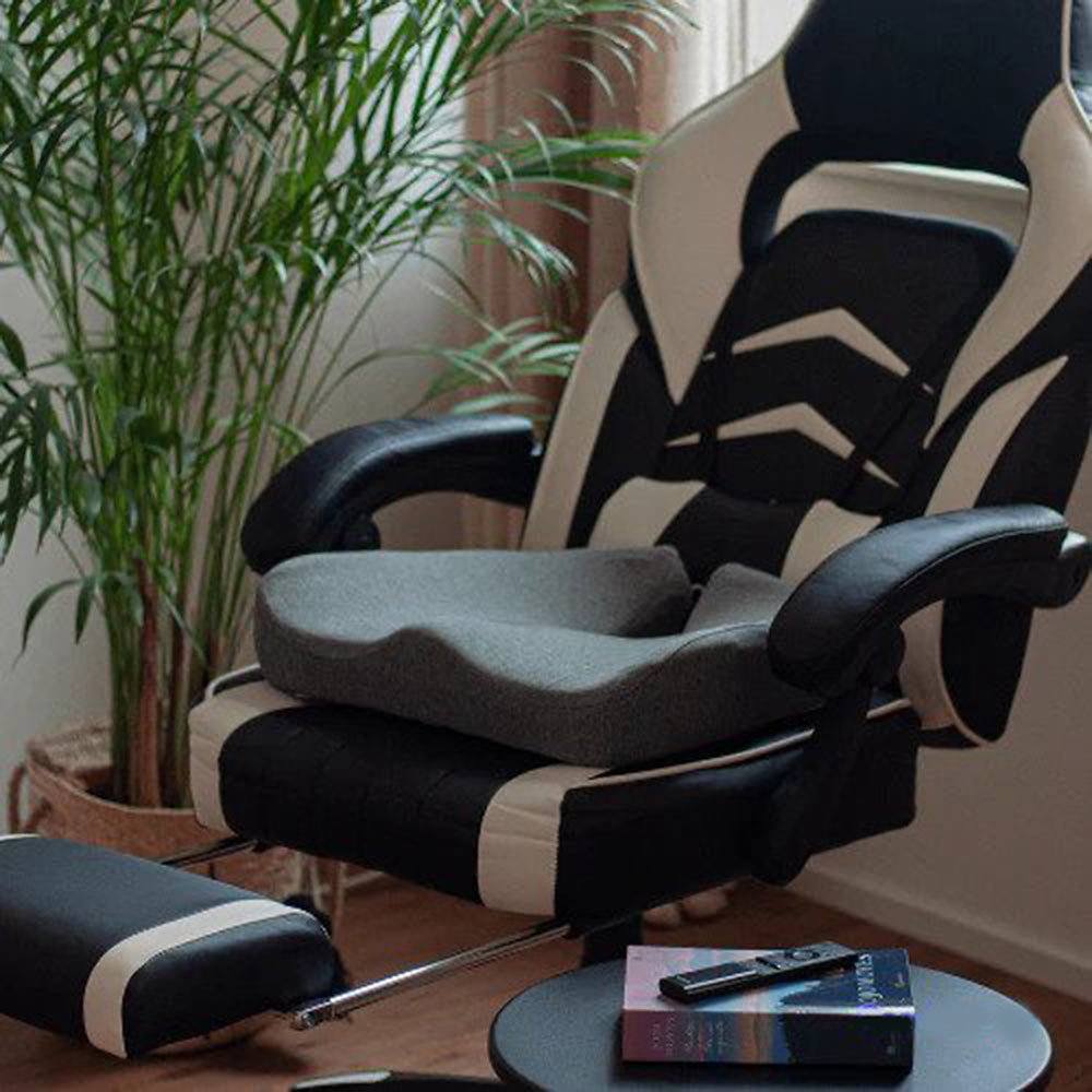 home & garden : ErgoComfort - Ergonomisch Zitkussen - Donkergrijs in van Pantino