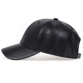 Baseball Cap : PU-Leren Baseballpet voor Heren, Ideale Keuze Geschenken Leer - Zwart in van Pantino
