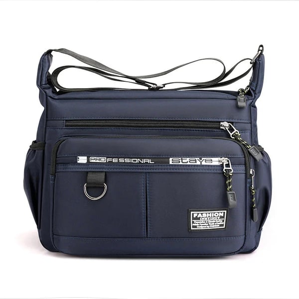 bags : Schoudertas Blauw - EasyCarry - Grote Capaciteit Crossbody in Blauw van Pantino