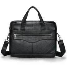bags : Crossbody Tas Heren een Soort Bruin - Echt Lederen Herentas Toplaag Koeienhuid Lederen Schoudertas in C-type zwart van Pantino