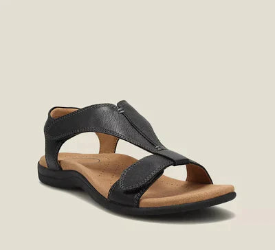 Sandals : Jade Dames - Orthopedische Sandalen - Sandalen Dames in Zwart van Pantino