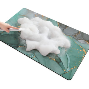 home & garden : Antislipmat Marmerpatroon - Marble - Donkergrijs in van Pantino
