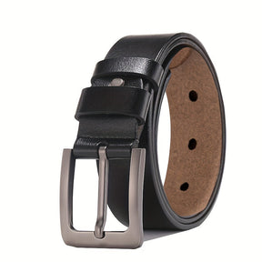 Belt : Riem Heren Zwart - Men 1 Echte Runderleren Elegant in Zwart van Pantino