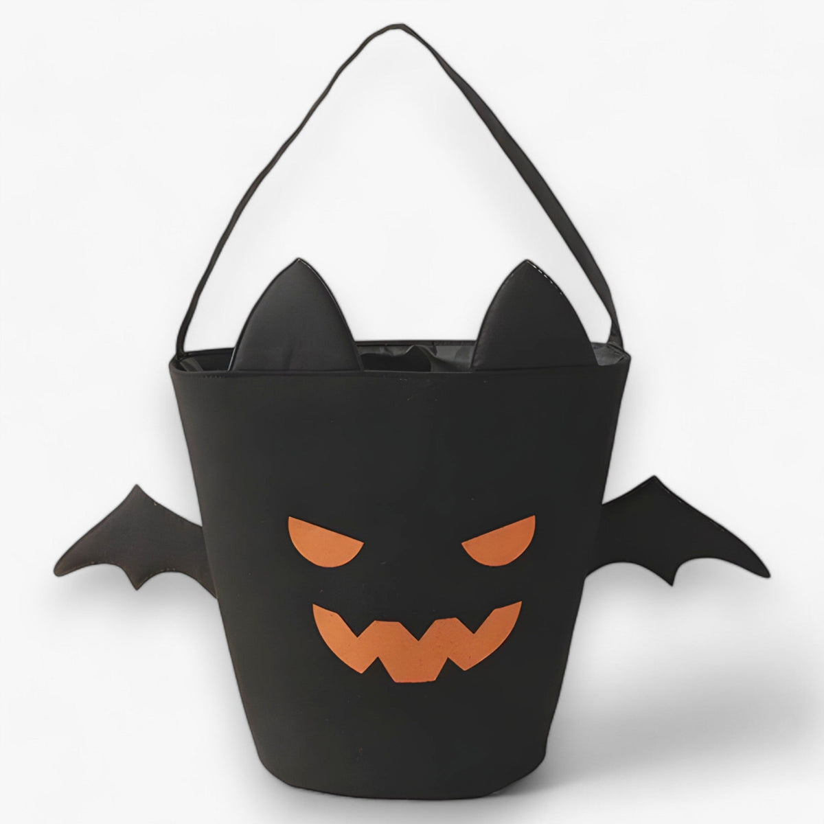 bags : Pumpkin Candy Basket - Leuke Mand voor Halloween-Feestjes en Cadeaus - Zwart in Zwart 1 van Pantino