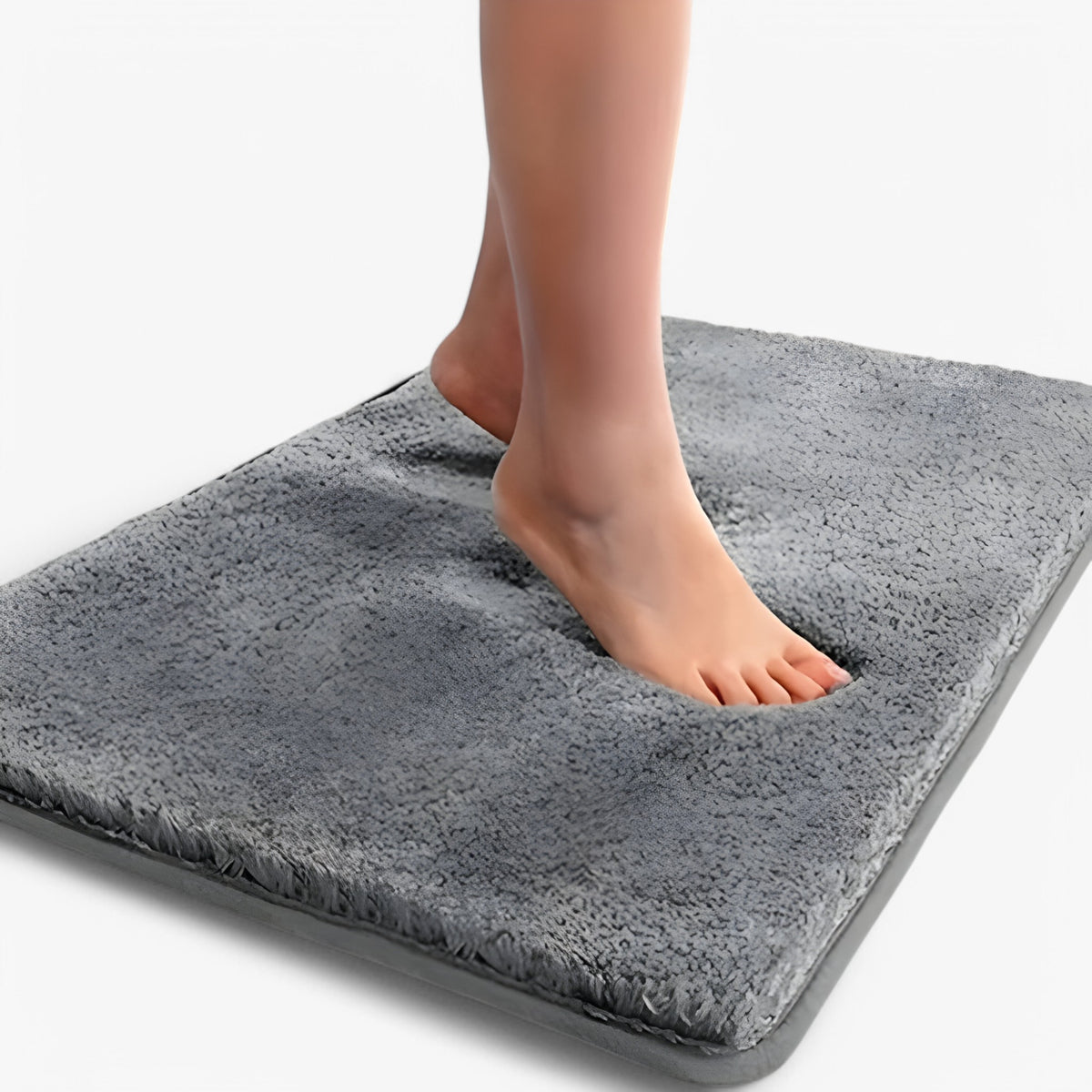 home & garden : Zachte Verdikte Badmat - Absorberend & Antislip - Grijs in Grijs van Pantino