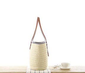bags : Handtas Groen - Geweven Casual in van Pantino