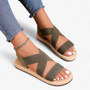 Comfortabele platte sandalen