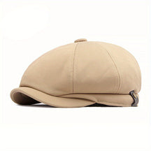 Octagonal Cap : Outdoor Hoed Mannelijke Britse Retro Mode Achthoekige Cap Casual Cap Heren - Zwart in Khaki van Pantino