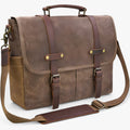 Heren schoudertassen, aktetas, laptoptas, waterdicht, canvas, groot, werktas, schoudertas, heren, vintage, 15,6