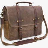 Heren schoudertassen, aktetas, laptoptas, waterdicht, canvas, groot, werktas, schoudertas, heren, vintage, 15,6