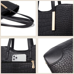 bags : Handtas Zwart - EleganceCarry - Luxe in van Pantino