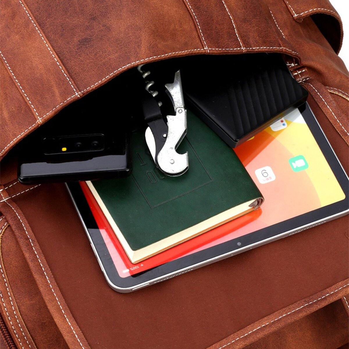 bags : Rugzak Heren Zwart - Vintage Anti-Diefstal Laptoprugzak voor , Geschikt voor 15,6 Inch in van Pantino