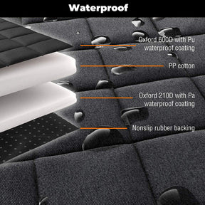 pets : Honden Auto Reisbed Crème Kaki - Comfortabel Veilig Reizen - Pluche in van Pantino