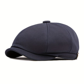 Octagonal Cap : Outdoor Hoed Mannelijke Britse Retro Mode Achthoekige Cap Casual Cap Heren - Zwart in van Pantino