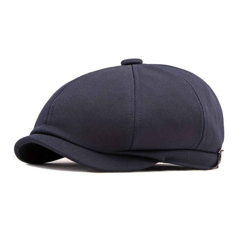 Octagonal Cap : Outdoor Hoed Mannelijke Britse Retro Mode Achthoekige Cap Casual Cap Heren - Zwart in van Pantino