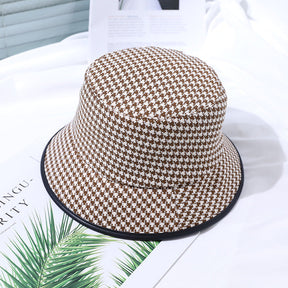 Bucket Hat : Hoed Dames Zwart - Doek Emmer in Koffie One size van Pantino