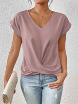 Dames T-shirt met Vrouwelijke Hartlijn - Comfortabel & Veelzijdig