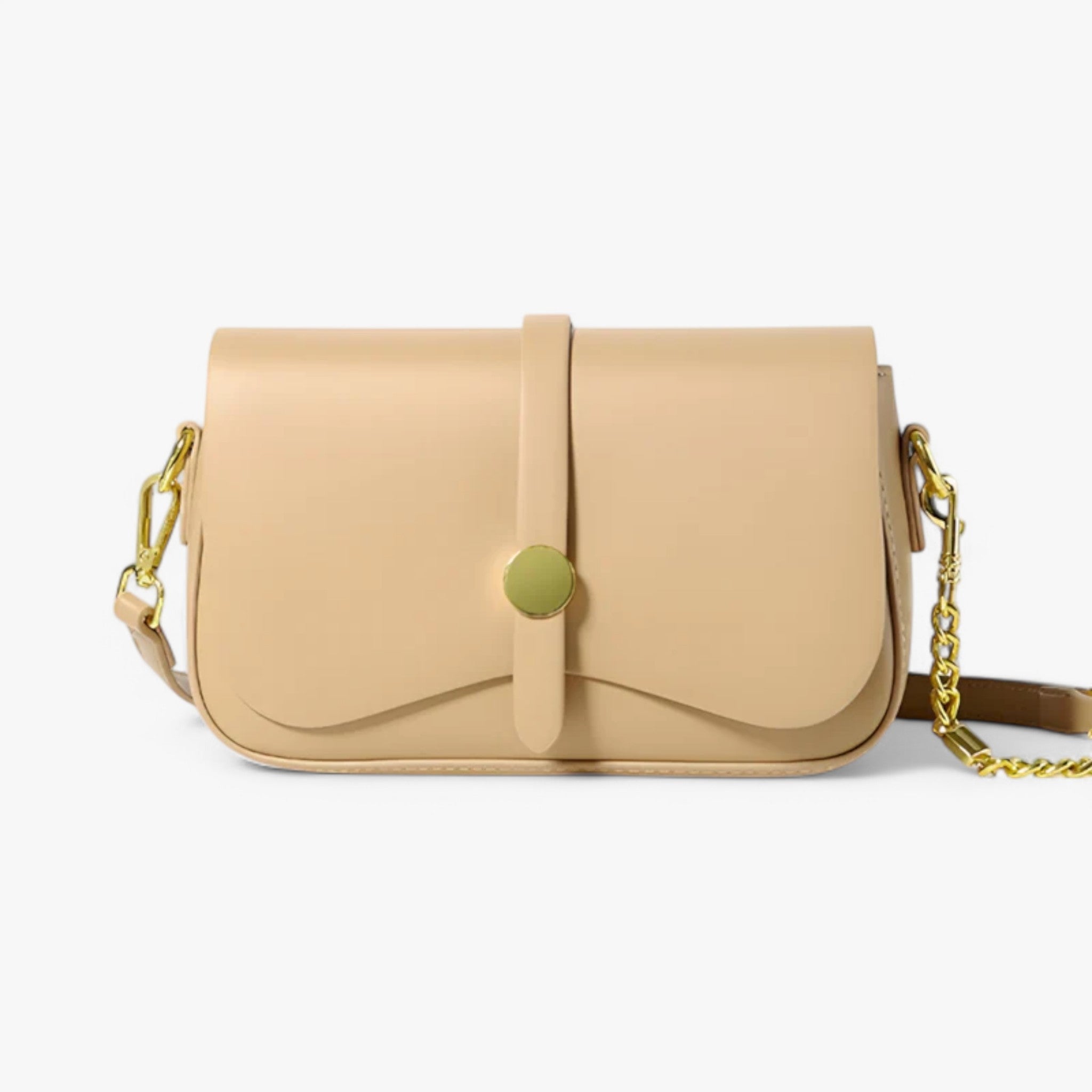 bags : Schoudertas Wit - Vegan Lederen Leer in Khaki van Pantino