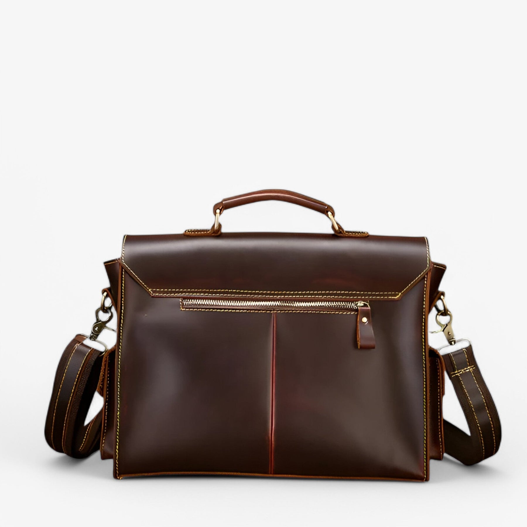 bags : Retro Lederen Aktetas Leer in van Pantino