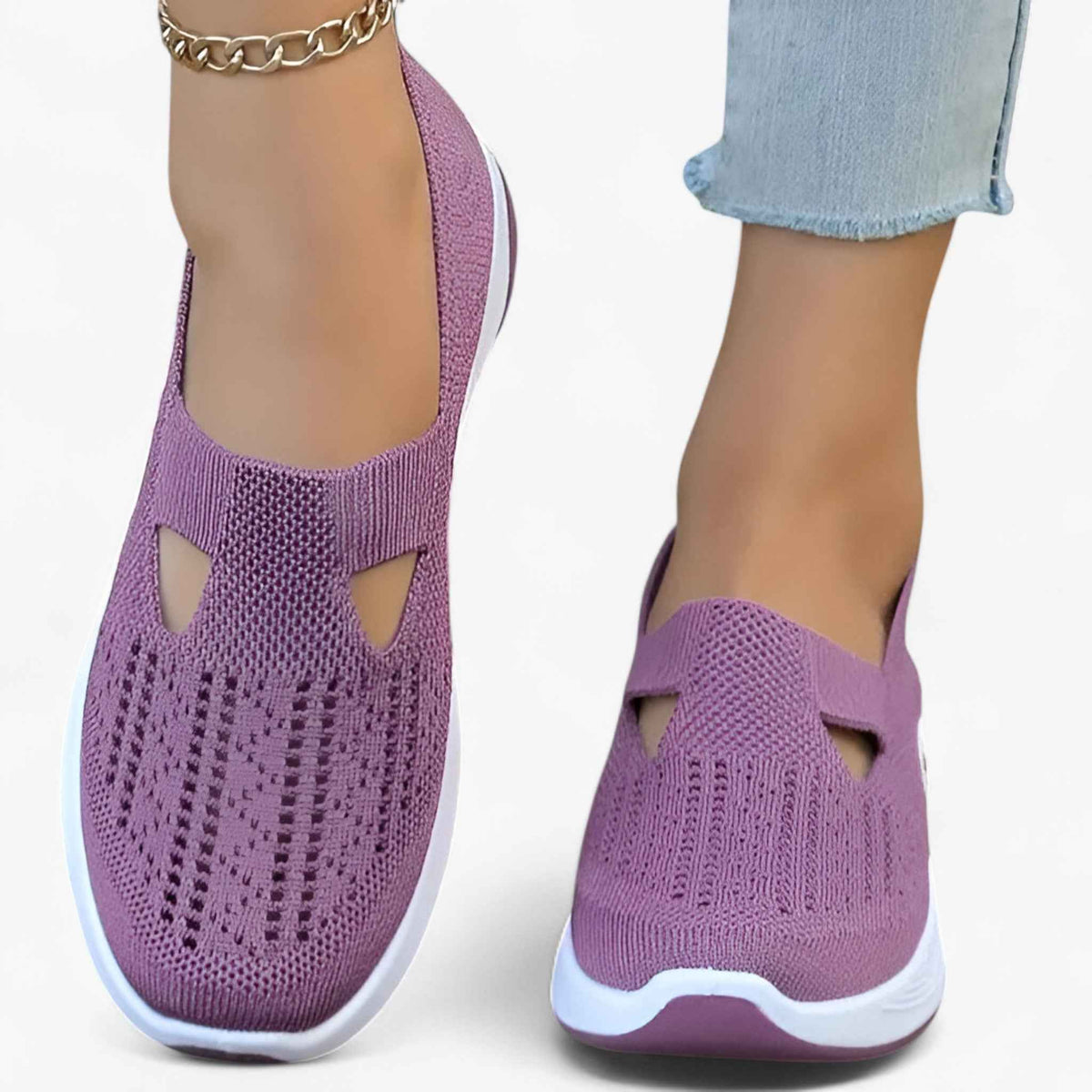 Damesschoenen van Denim Lichtgewicht & Comfortabel met Effectieve Demping