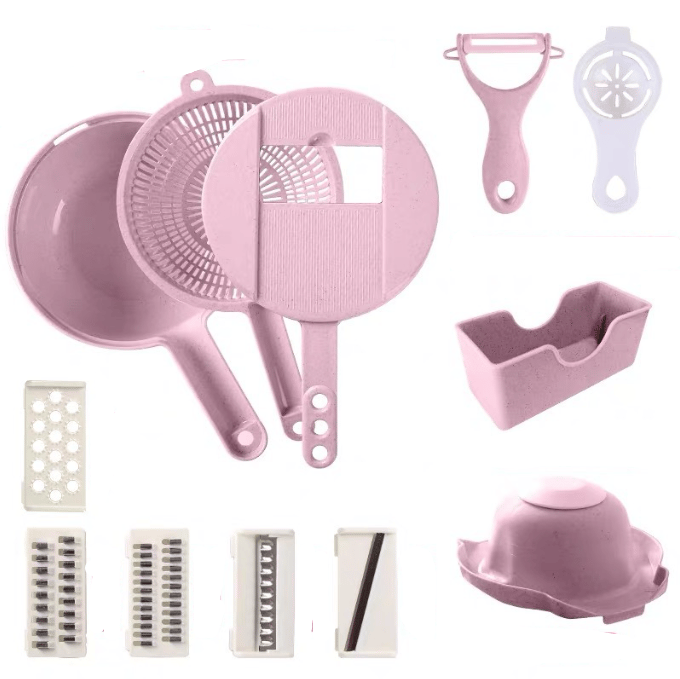home & garden : CulinaryCraft - Multifunctionele Voedselhakker - Blauw in Roze van Pantino