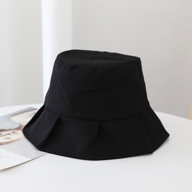 Bucket Hat : Zomer Solid Bucket Hat - Geel in Zwart van Pantino