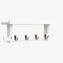 home & garden : Wandrek met Kapstok Fluweel - Vintage Wit in Wit van Pantino