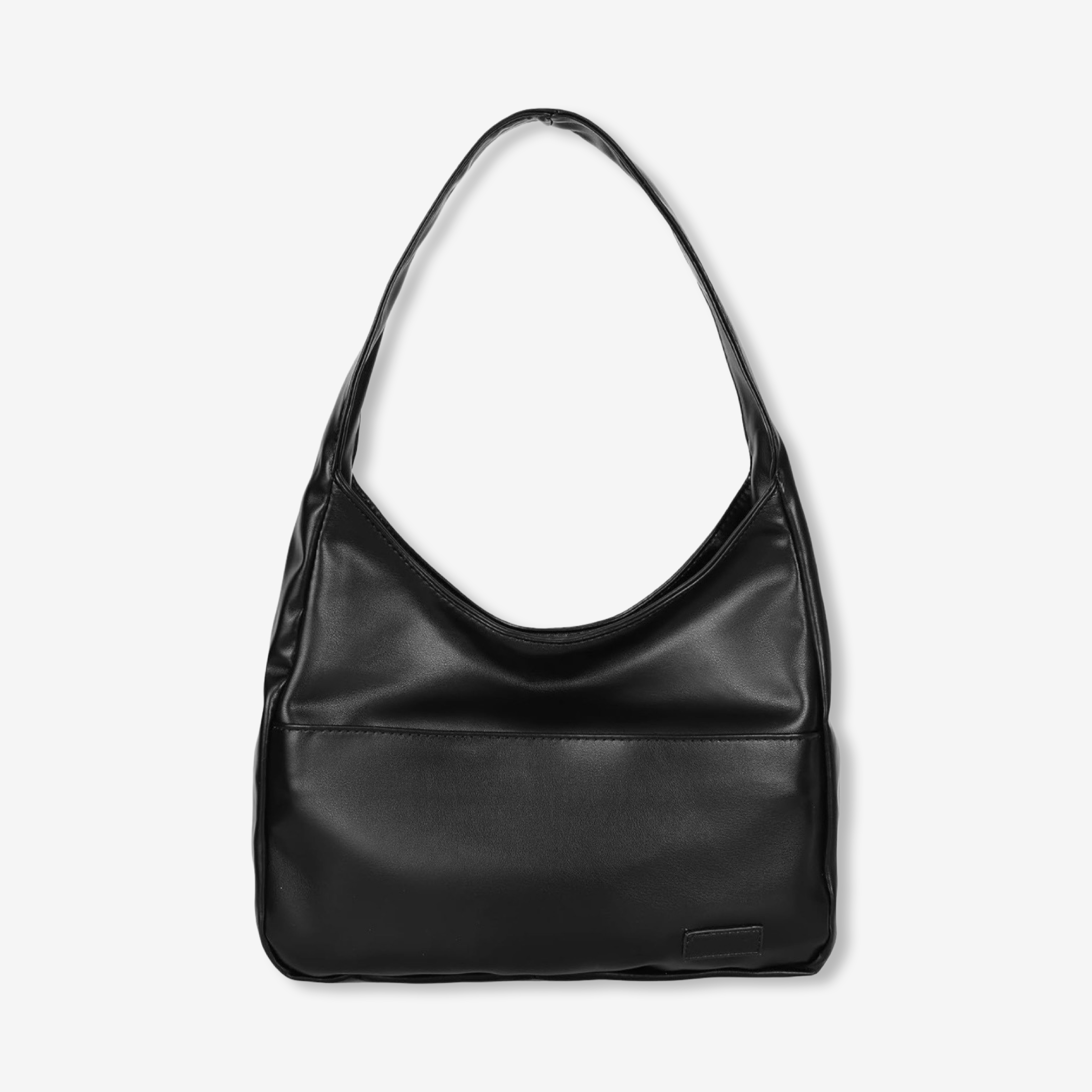 bags : Stijlvolle Schoudertas Dames Leer - Bruin in Zwart van Pantino