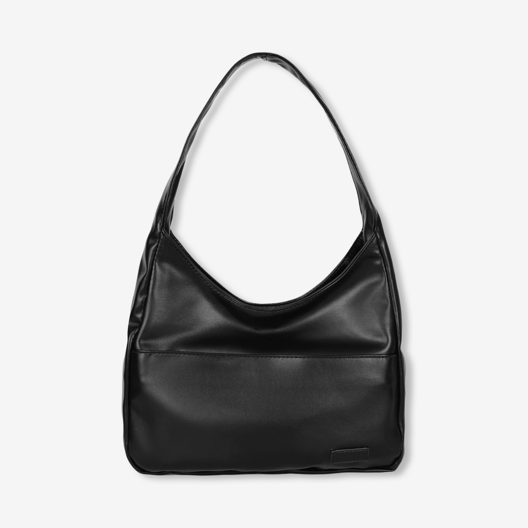 bags : Stijlvolle Schoudertas Dames Leer - Bruin in Zwart van Pantino