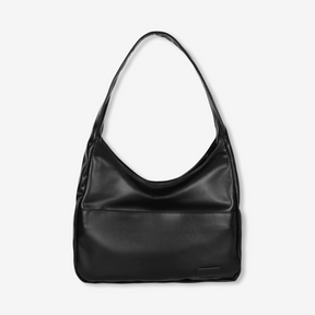bags : Stijlvolle Schoudertas Dames Leer - Bruin in Zwart van Pantino