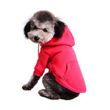 pets : Dunne Fleece Effen Kleur Pullover voor Honden - Rood in Rood van Pantino