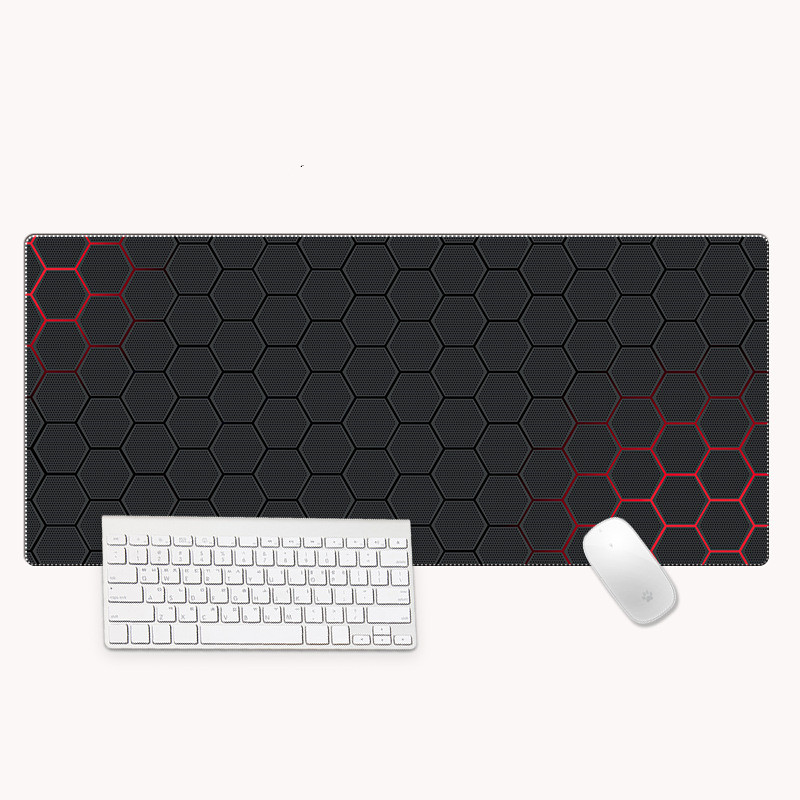 other : Smooth Desk: Ontdek de Ultieme Desk Mat voor Elke Passie - Blauw in Rood van Pantino