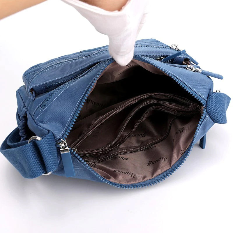 bags : Dames Schoudertas Blauw Leer - Klassiek & Luxe Design in van Pantino
