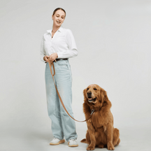 pets : ComfyPaws - Harnas Wandel Set (Inclusief Riem en Poepzakjes Drager) - Bruin in Bruin van Pantino