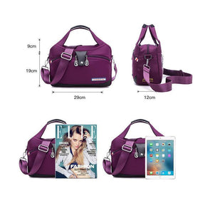 bags : Handtas Dames Grijs - MultiSafe - Waterdichte Nylon in van Pantino