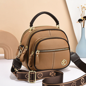 bags : The Cabo Bag Dames - Zwart in KHAKI van Pantino