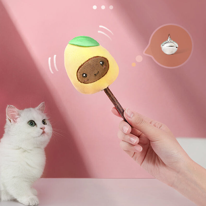 pets : Kattenspeelgoed Set Fruitvormen - Interactief Speelgoed - 6-Delig in van Pantino