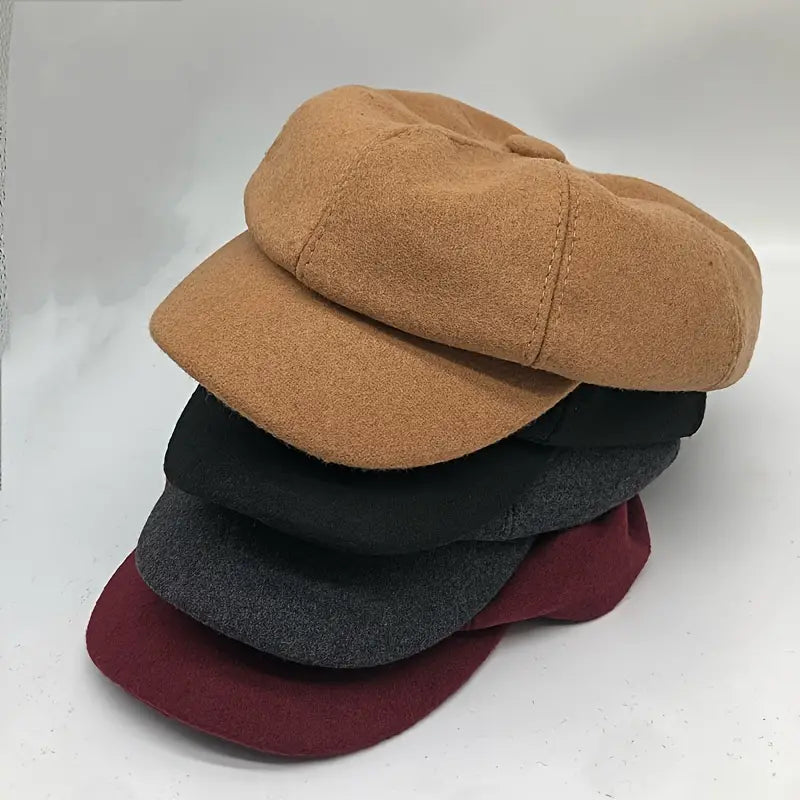 Beret : Baret Muts Dames Zwart - Comfortabel Stijlvol Winter - Wol in van Pantino