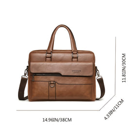 bags : Schoudertas Heren Donkerbruin - Herentas Handtas Retro Tas Elegant in van Pantino