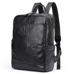bags : Rugzak Zwart - Executive Craft Lederen in Zwart B van Pantino