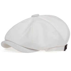 Newsboy Cap : Pet Dames Zwart - Krantenjongenspetten van Polyester Volwassen Geweven voor Mannen en in Wit van Pantino