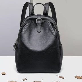 bags : Rugzak Blauw - Urban Chic -Grijze Leren in van Pantino