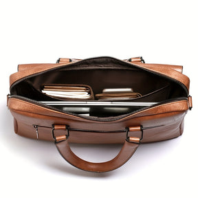 bags : Schoudertas Heren Donkerbruin - Herentas Handtas Retro Tas Elegant in van Pantino