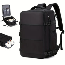 bags : Rugzak Blauw - WanderLux - Handbagage in Zwart van Pantino