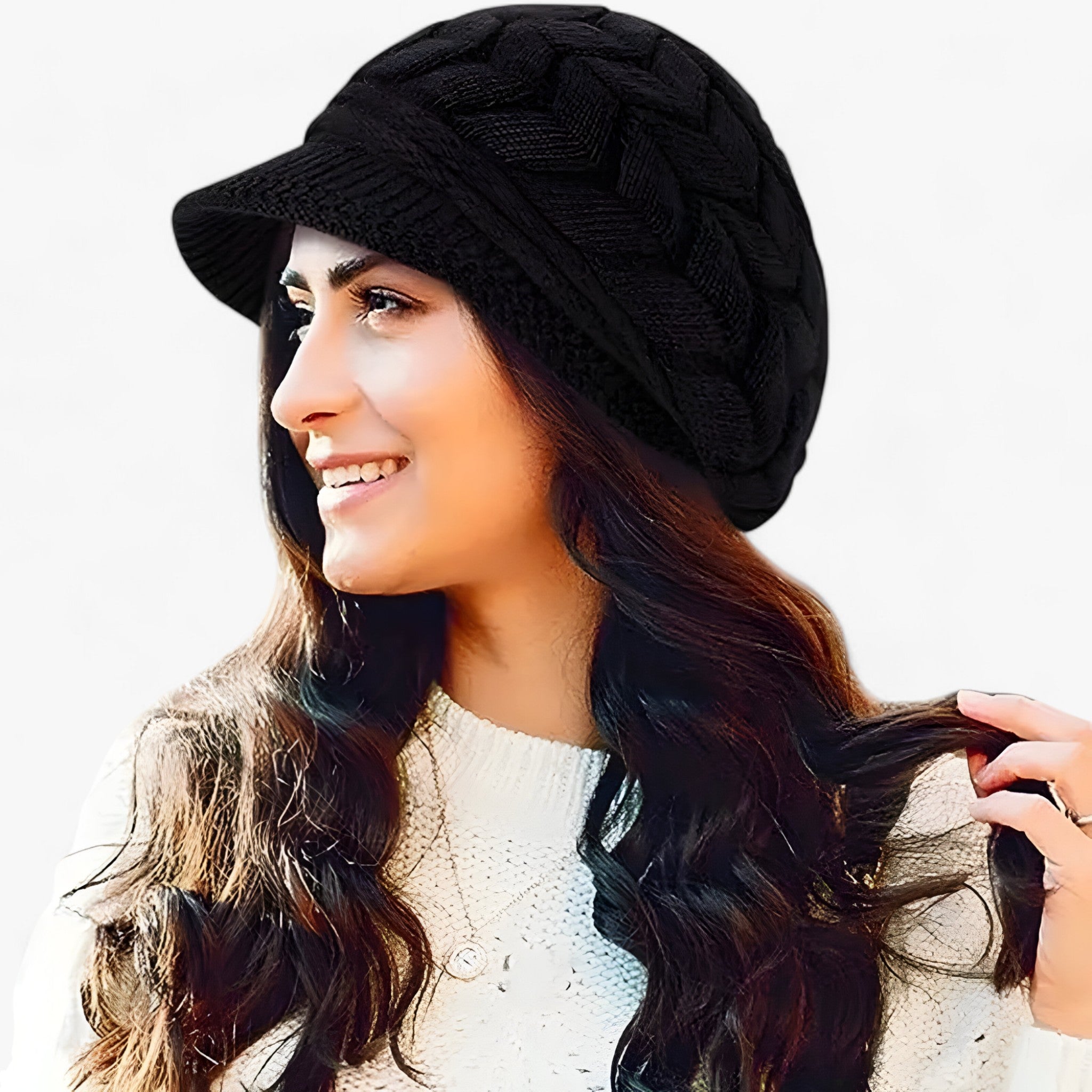 Beanie : Muts Dames Beige - Wintermuts voor in Zwart van Pantino