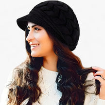 Beanie : Muts Dames Beige - Wintermuts voor in Zwart van Pantino